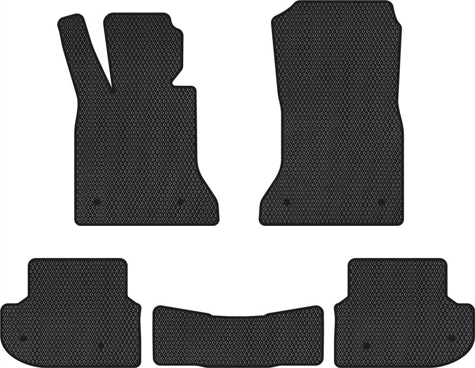 EVAtech BM31056C5BW8RBB Floor mats for BMW 5 Series (2010-2013), black BM31056C5BW8RBB