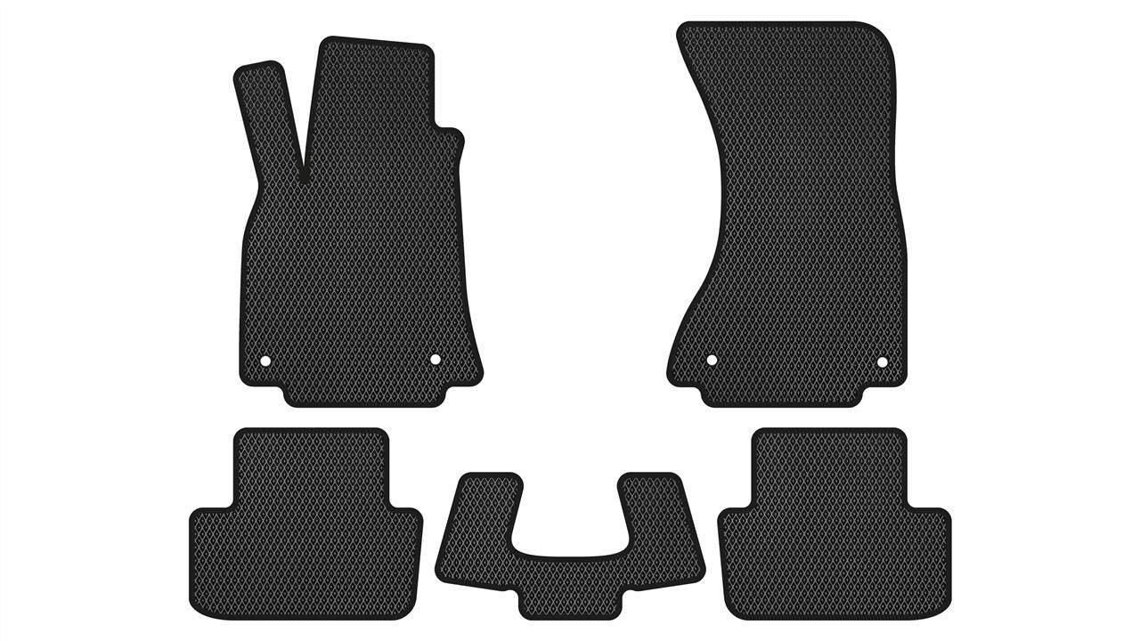 EVAtech AU31099C5AV4RBB Floor mats for Audi A4 (2008-2015), black AU31099C5AV4RBB