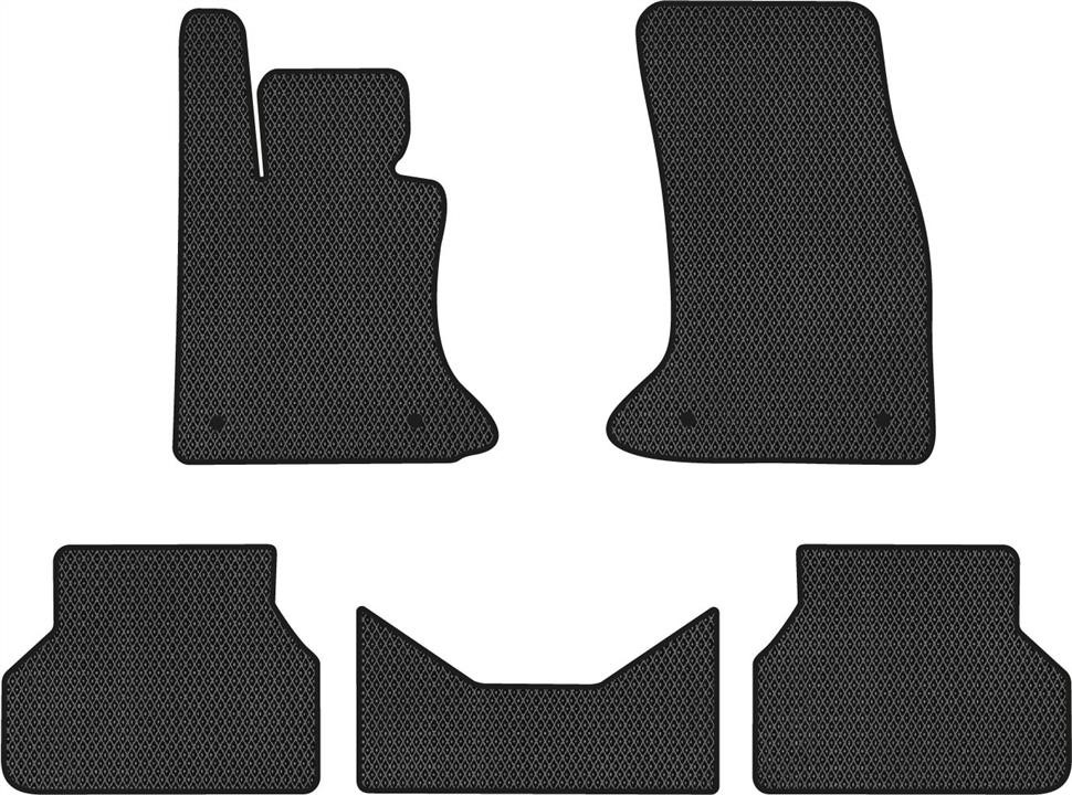 EVAtech BM1419C5BW4RBB Floor mats for BMW 5 Series (2003-2010), black BM1419C5BW4RBB