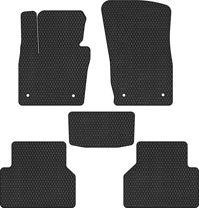 EVAtech AU315C5AV4RBB Floor mats for Audi Q3 (2011-2018), schwarz AU315C5AV4RBB