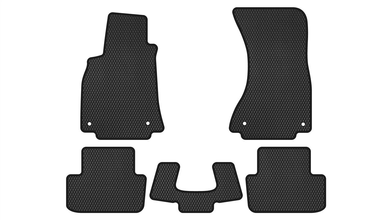 EVAtech AU3392CB5AV4RBB Floor mats for Audi A4 (2008-2015), black AU3392CB5AV4RBB