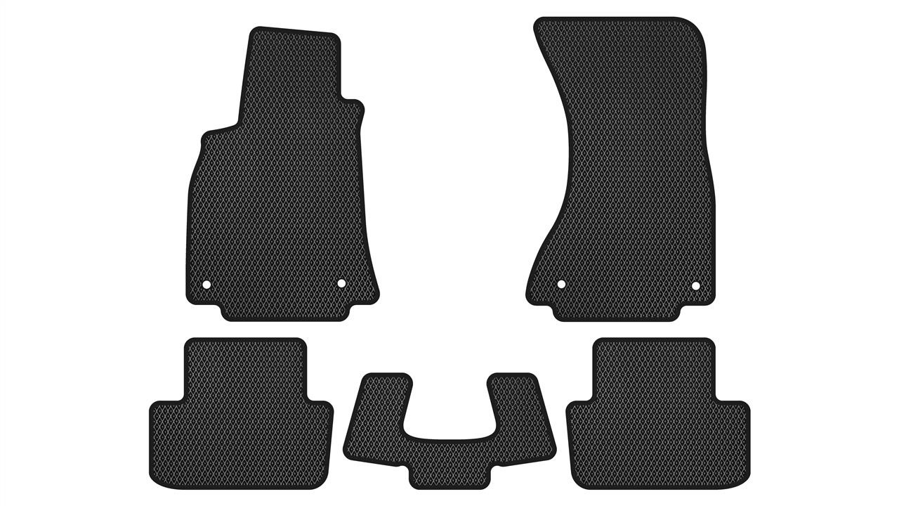 EVAtech AU31099CB5AV4RBB Floor mats for Audi A4 (2008-2015), black AU31099CB5AV4RBB