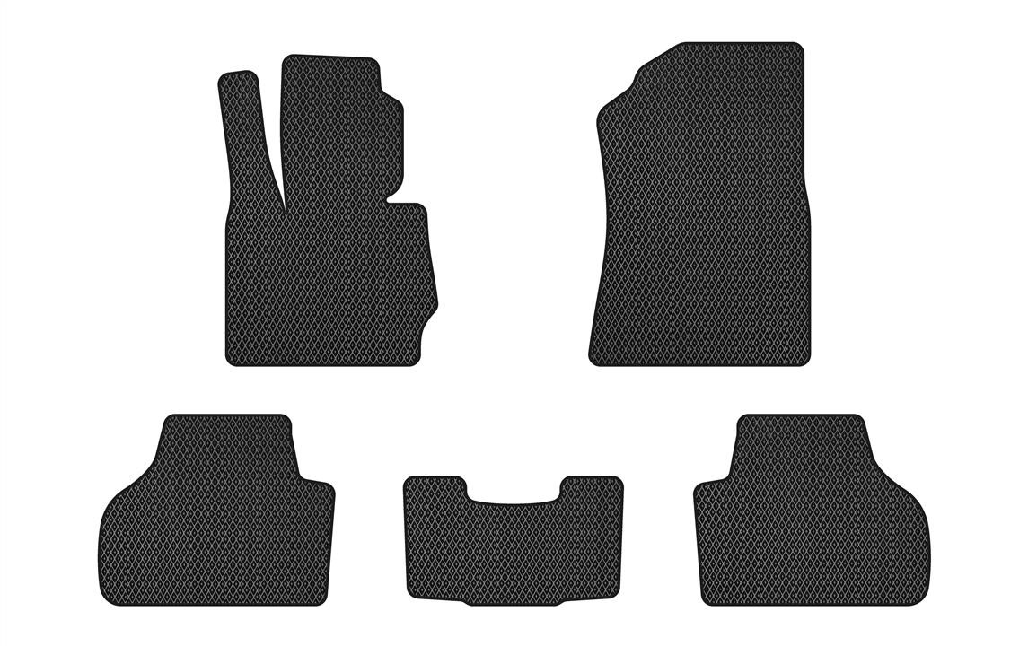 EVAtech BM322C5RBB Floor mats for BMW X3 (2010-2017), black BM322C5RBB