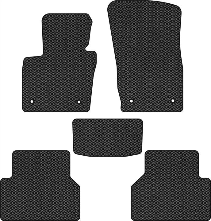 EVAtech AU315CB5AV4RBB Floor mats for Audi Q3 (2011-2018), schwarz AU315CB5AV4RBB