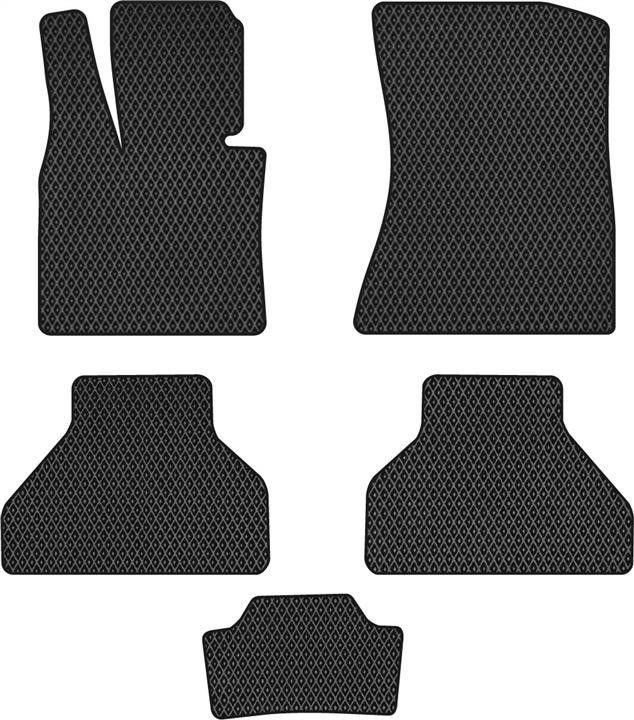 EVAtech BM326C5RBB Floor mats for BMW X5 (2006-2013), black BM326C5RBB