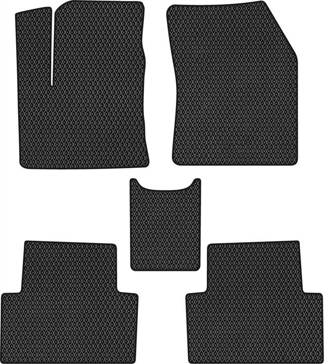 EVAtech CN1436CV5RBB Floor mats for Citroen C5 Aircross (2017-), black CN1436CV5RBB