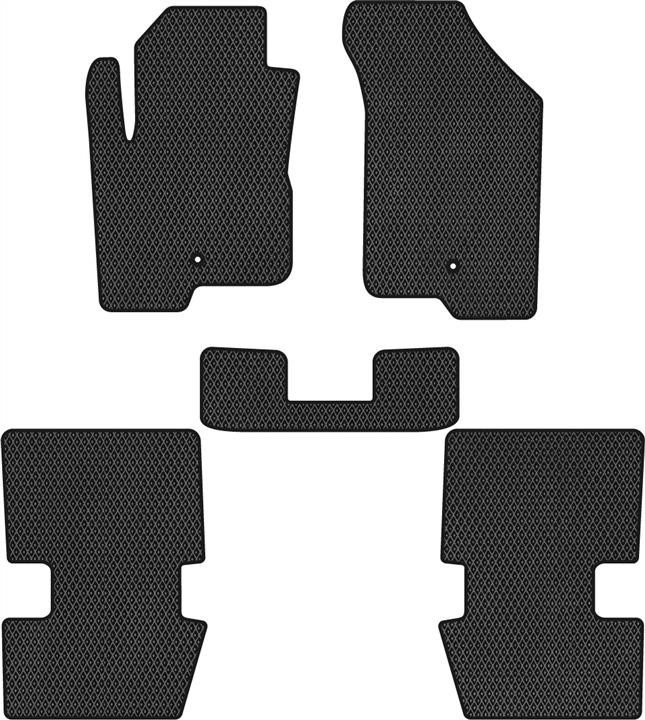 EVAtech DE1438CV5LA2RBB Floor mats for Dodge Caliber (2007-2012), schwarz DE1438CV5LA2RBB