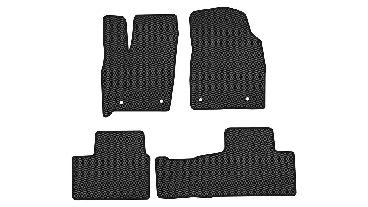 EVAtech DE41638P4TL4RBB Floor mats for Dodge Durango (2014-), black DE41638P4TL4RBB