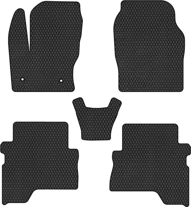 EVAtech FD3327CV5CP2RBB Floor mats for Ford Kuga (2013-2016), black FD3327CV5CP2RBB
