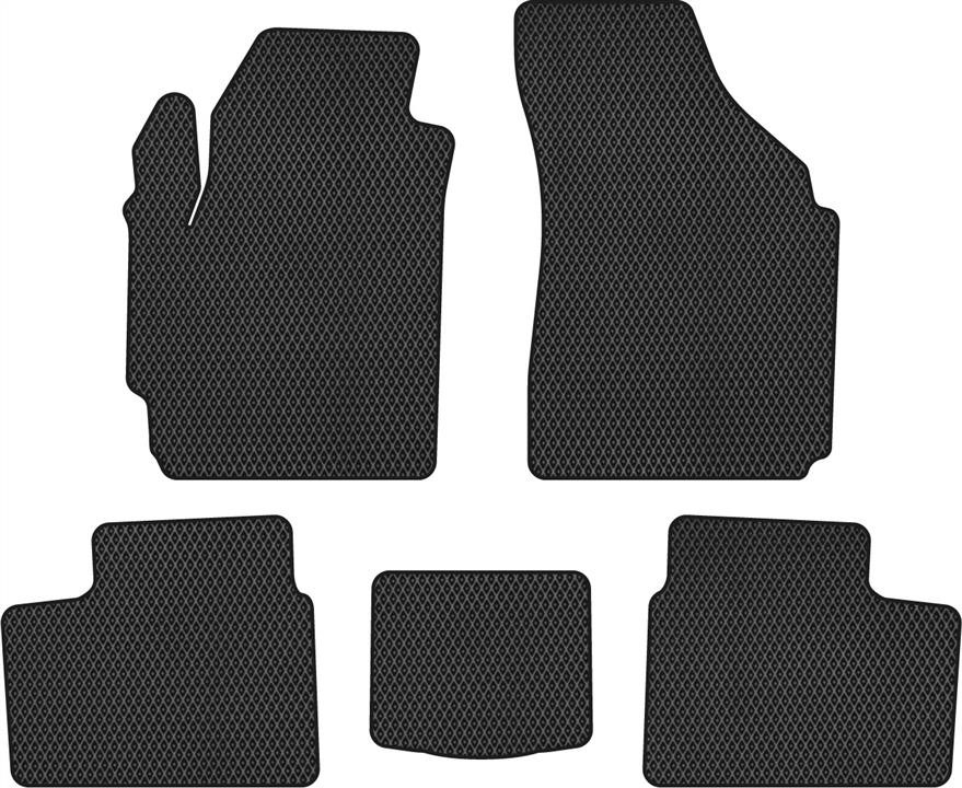 EVAtech DO351CV5RBB Floor mats for Daewoo Matiz (1997-2015), schwarz DO351CV5RBB
