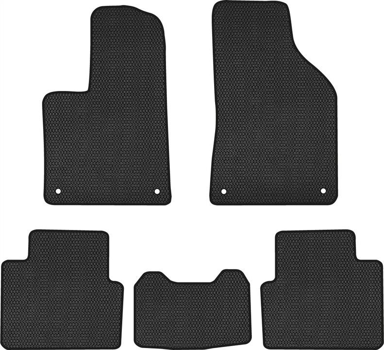 EVAtech CS1427CG5LP4RBB Floor mats for Chrysler 200 (2014-2016), black CS1427CG5LP4RBB