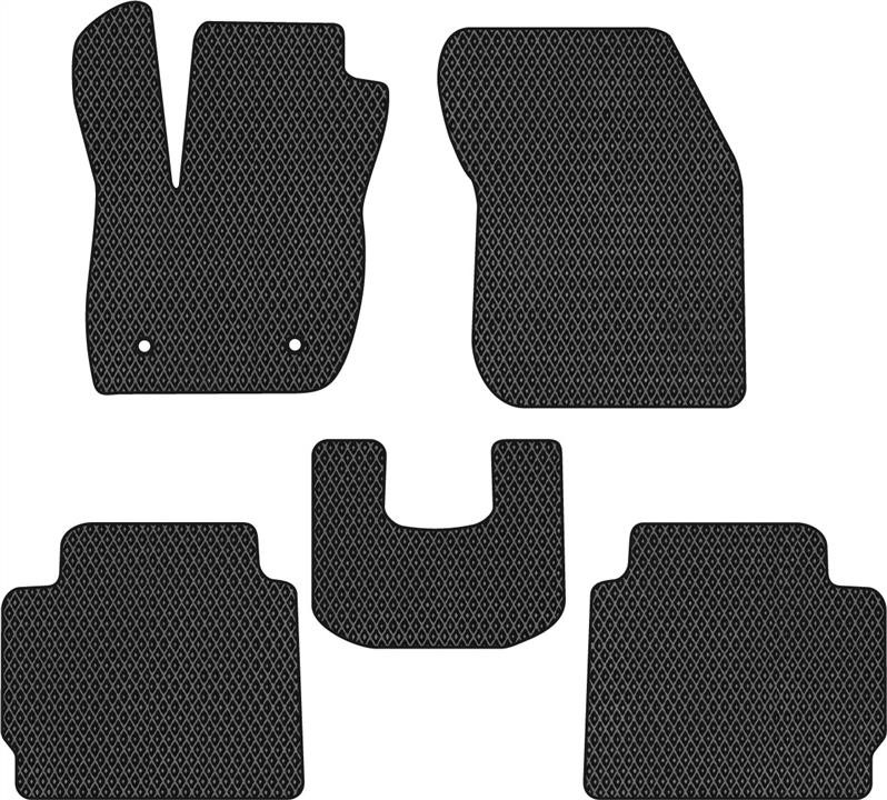 EVAtech FD1451CV5FC2RBB Floor mats for Ford Fusion (2012-), black FD1451CV5FC2RBB
