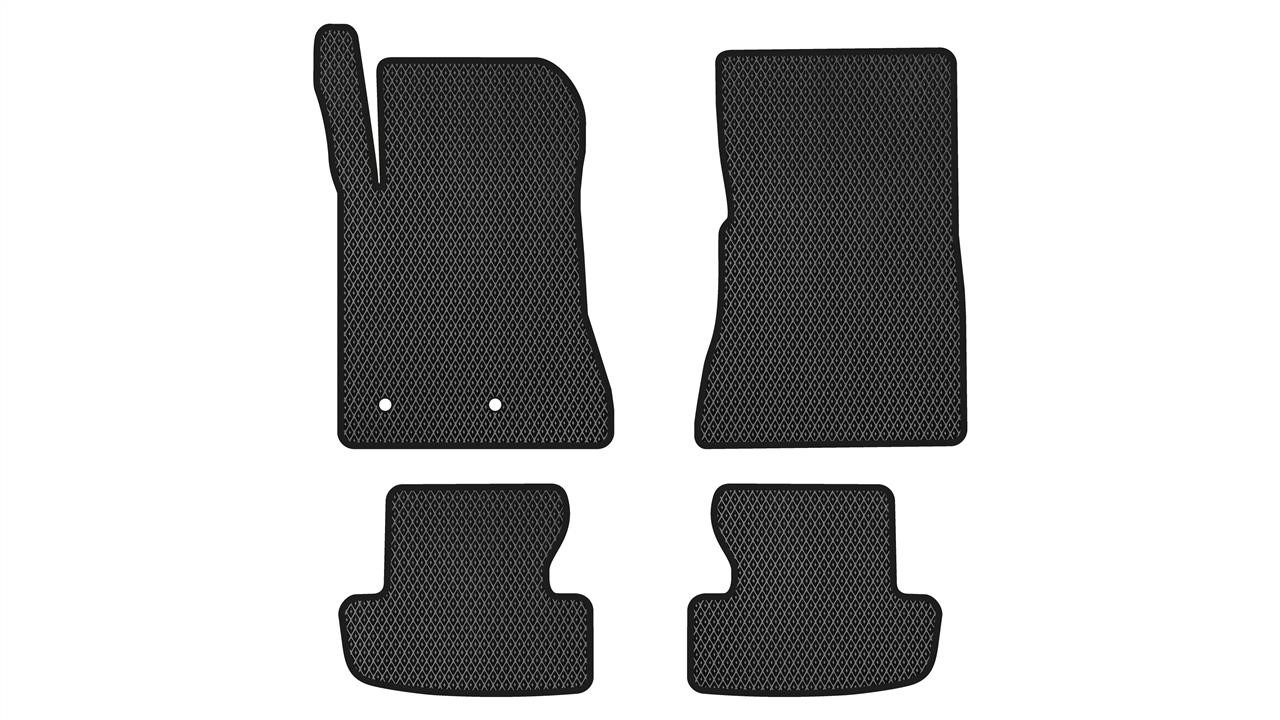 EVAtech FD1955P4FC2RBB Floor mats for Ford Mustang (2015-), black FD1955P4FC2RBB