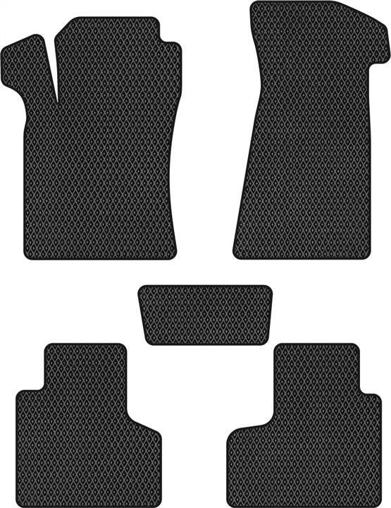 EVAtech CT346C5RBB Floor mats for Chevrolet Niva (2009-), schwarz CT346C5RBB