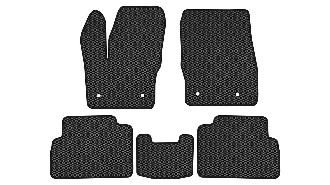 EVAtech FD1967C5FC4RBB Floor mats for Ford C-Max (2010-2019), black FD1967C5FC4RBB