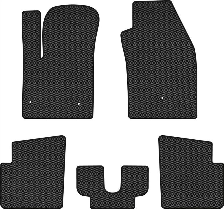 EVAtech FT1443CV5FL3RBB Floor mats for Fiat 500 (2007-), schwarz FT1443CV5FL3RBB