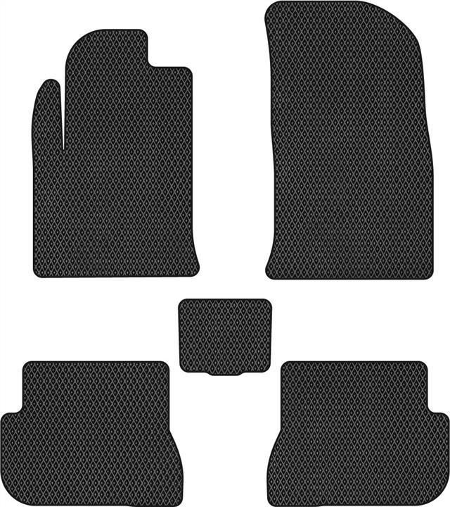 EVAtech FD3335C5RBB Floor mats for Ford Fiesta (2002-2009), schwarz FD3335C5RBB