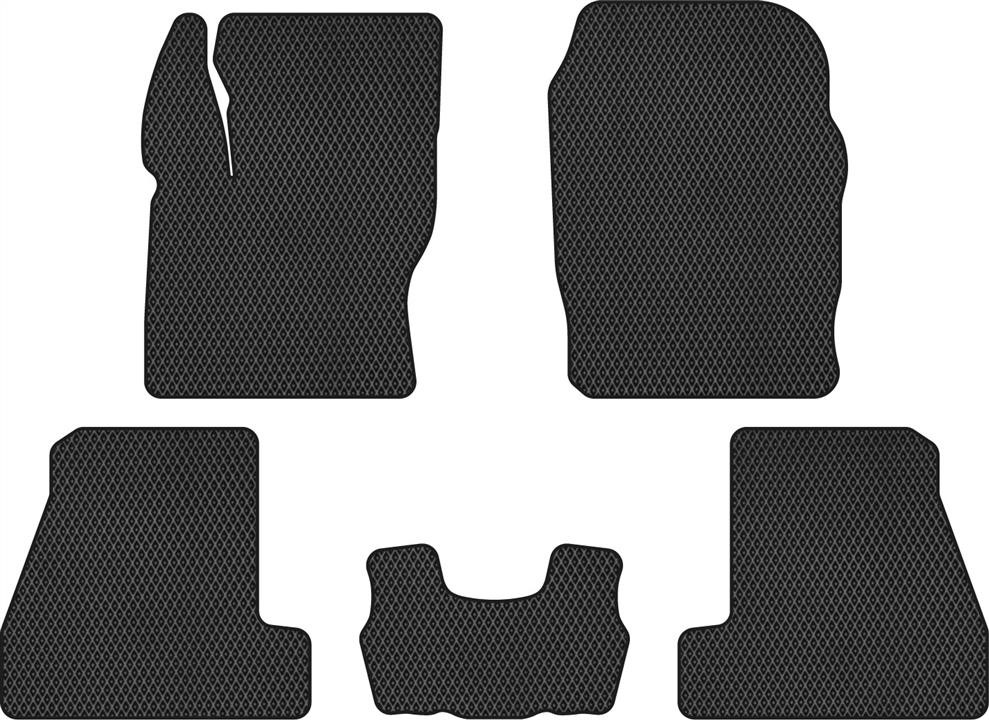 EVAtech FD361C5RBB Floor mats for Ford Focus (2011-2018), black FD361C5RBB