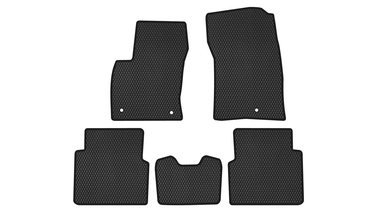EVAtech FD41110CB5FC3RBB Floor mats for Ford Kuga (2019-), schwarz FD41110CB5FC3RBB
