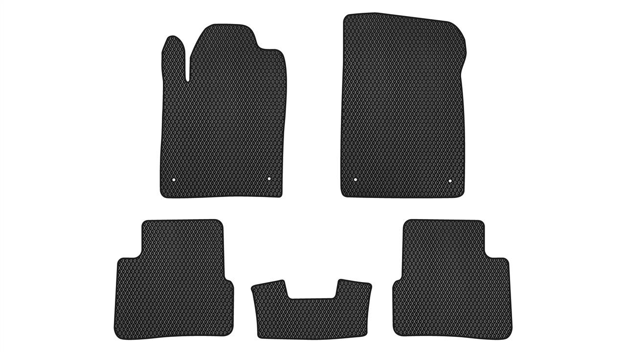 EVAtech DE1865C5LA4RBB Floor mats for Dodge Dart (2012-2016), black DE1865C5LA4RBB