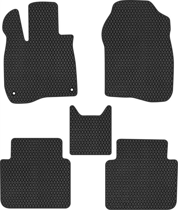 EVAtech HA1468CV5TL2RBB Floor mats for Honda CR-V (2016-2020), black HA1468CV5TL2RBB