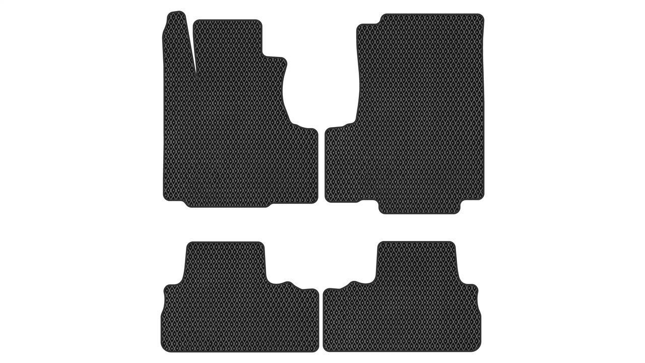 EVAtech HA377P4RBB Floor mats for Honda CR-V (2007-2012), black HA377P4RBB