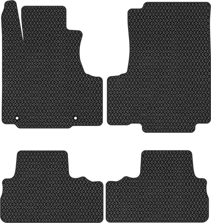 EVAtech HA378P4TL2RBB Floor mats for Honda CR-V (2007-2012), black HA378P4TL2RBB