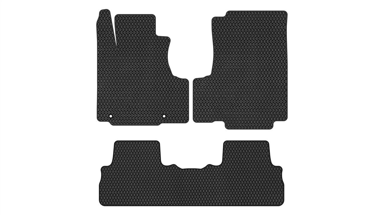 EVAtech HA378Z3TL2RBB Floor mats for Honda CR-V (2007-2012), black HA378Z3TL2RBB