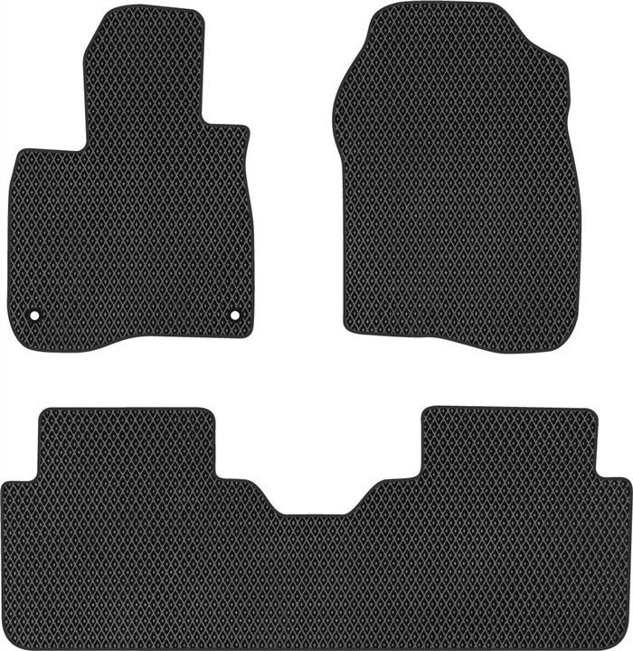 EVAtech HA1468ZG3TL2RBB Floor mats for Honda CR-V (2016-2020), black HA1468ZG3TL2RBB