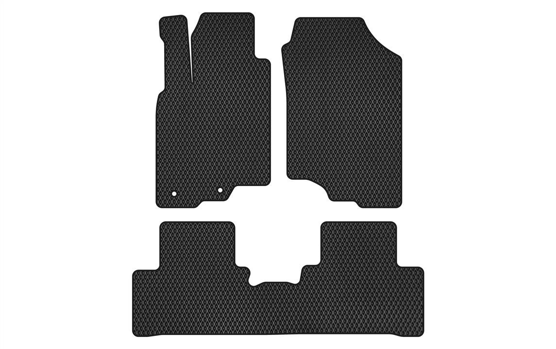 EVAtech HA381ZV3TL2RBB Floor mats for Honda Insight (2009-2014), schwarz HA381ZV3TL2RBB