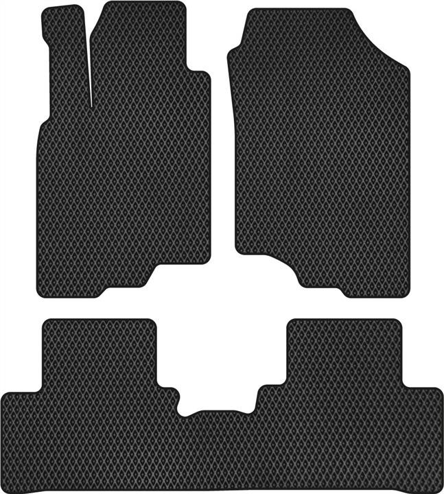 EVAtech HA382ZV3RBB Floor mats for Honda Insight (2009-2014), schwarz HA382ZV3RBB