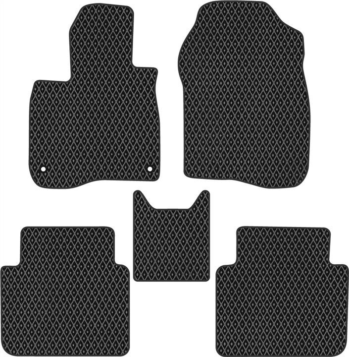 EVAtech HA1468CG5TL2RBB Floor mats for Honda CR-V (2016-2020), black HA1468CG5TL2RBB
