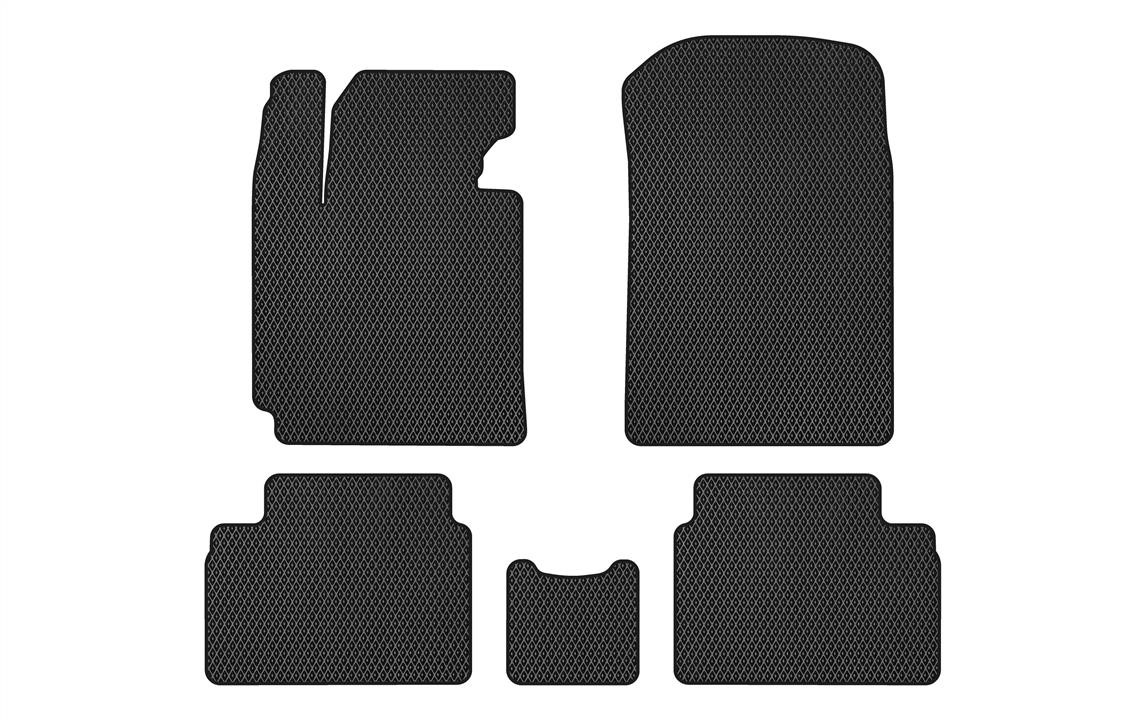 EVAtech HY395C5RBB Floor mats for Hyundai Veloster (2011-2018), schwarz HY395C5RBB