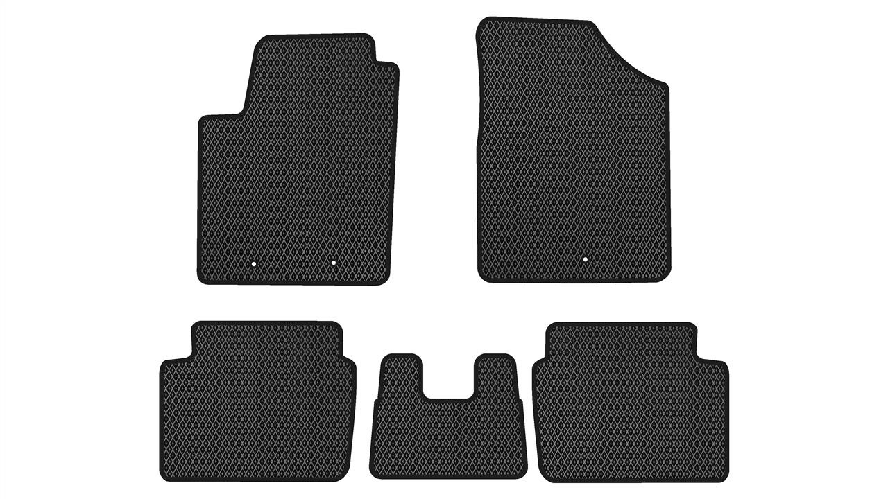 EVAtech HY11170CG5KH3RBB Floor mats for Hyundai i10 (2007-2013), black HY11170CG5KH3RBB
