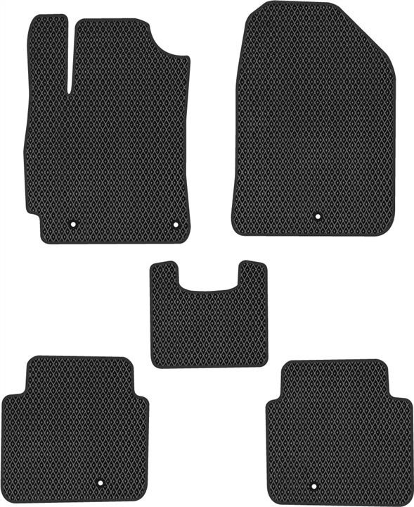 EVAtech HY1478CV5KH5RBB Floor mats for Hyundai Elantra (2015-2020), black HY1478CV5KH5RBB