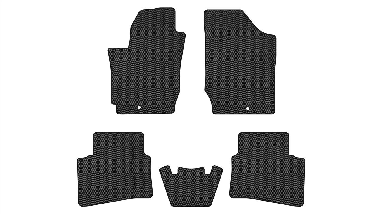 EVAtech KI3536CG5LA2RBB Floor mats for Kia Cerato Koup (2008-2013), schwarz KI3536CG5LA2RBB