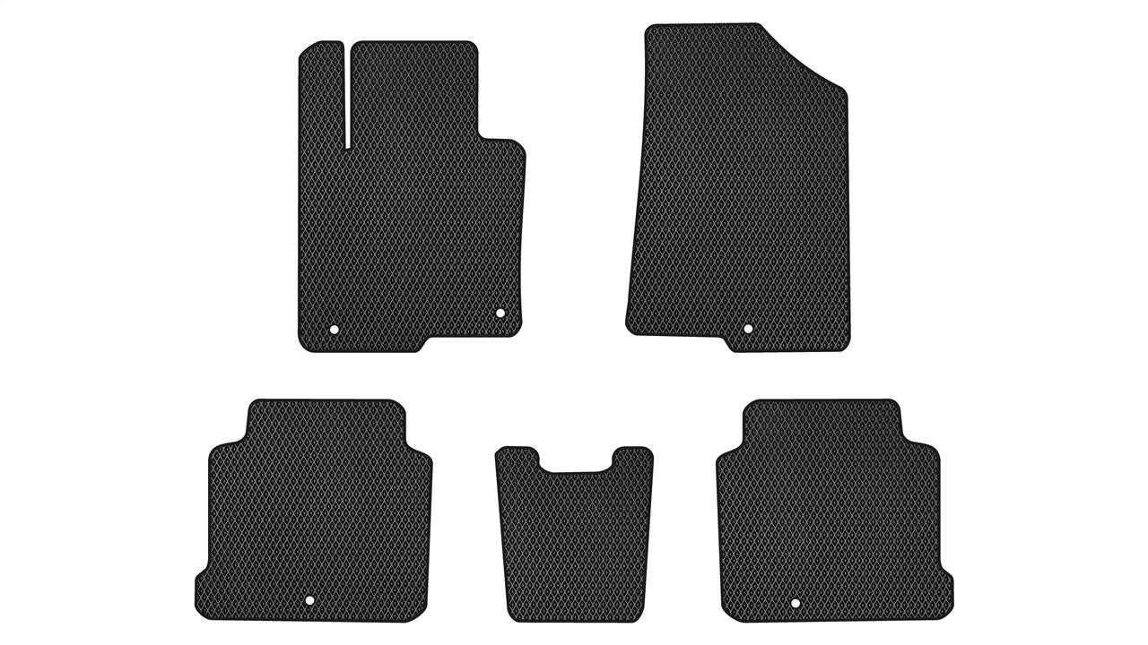 EVAtech HY1510CV5KH5RBB Floor mats for Hyundai Sonata (2014-2019), black HY1510CV5KH5RBB