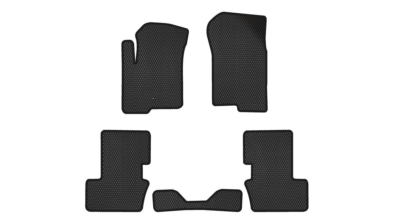EVAtech JP1760C5LA2RBB Floor mats for Jeep Patriot (2006-2011), black JP1760C5LA2RBB