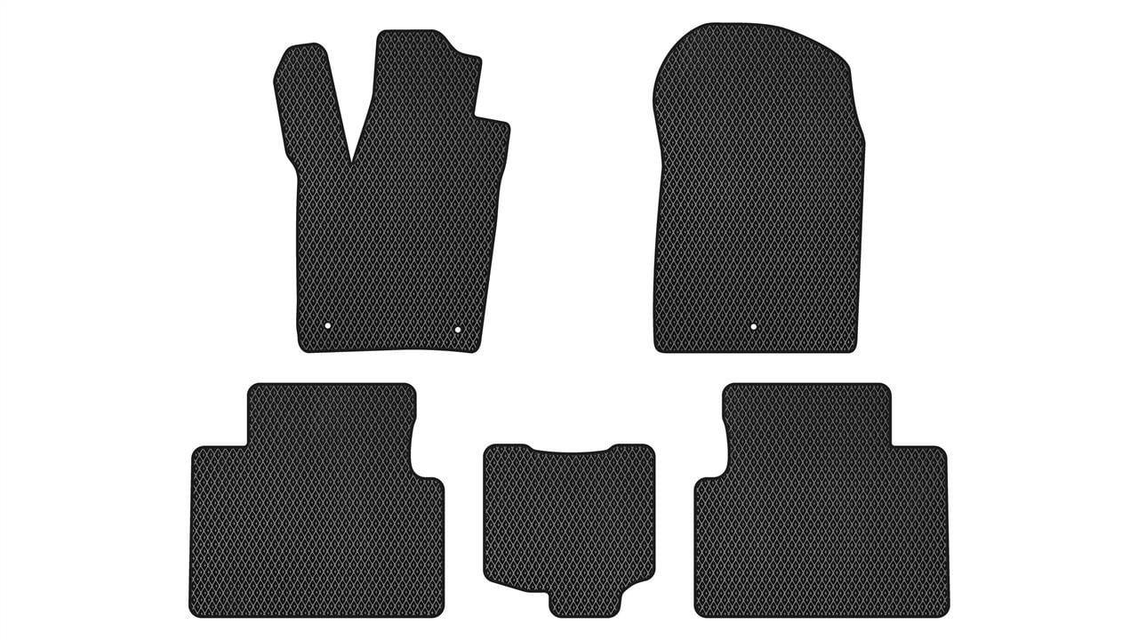 EVAtech JP1870C5LA3RBB Floor mats for Jeep Grand Cherokee (2011-2013), black JP1870C5LA3RBB