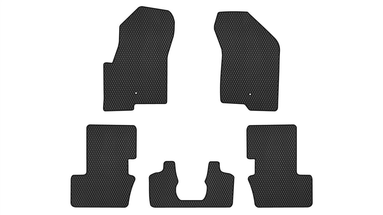 EVAtech JP1761CG5LA2RBB Floor mats for Jeep Patriot (2011-2016), black JP1761CG5LA2RBB