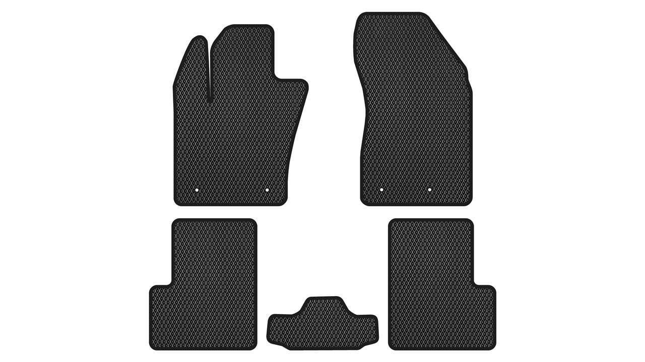 EVAtech JP2895CV5LA4RBB Floor mats for Jeep Renegade (2014-), black JP2895CV5LA4RBB