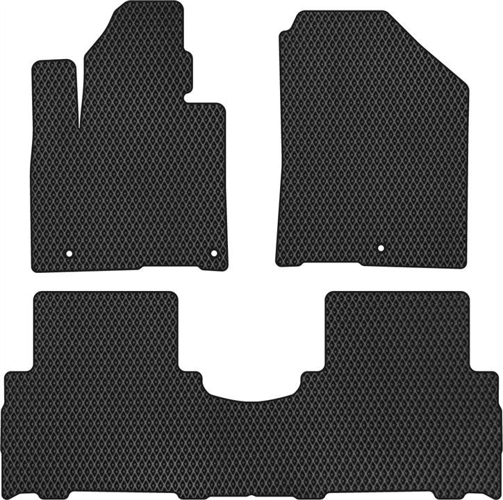 EVAtech KI3354ZV3CP3RBB Floor mats for Kia Sorento Prime (2014-2020), black KI3354ZV3CP3RBB