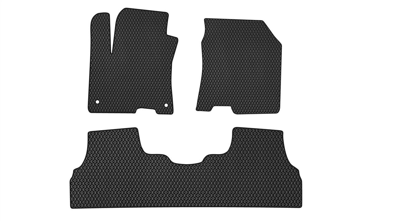 EVAtech HY1505ZV3KH2RBB Floor mats for Hyundai Kona (2017-), black HY1505ZV3KH2RBB