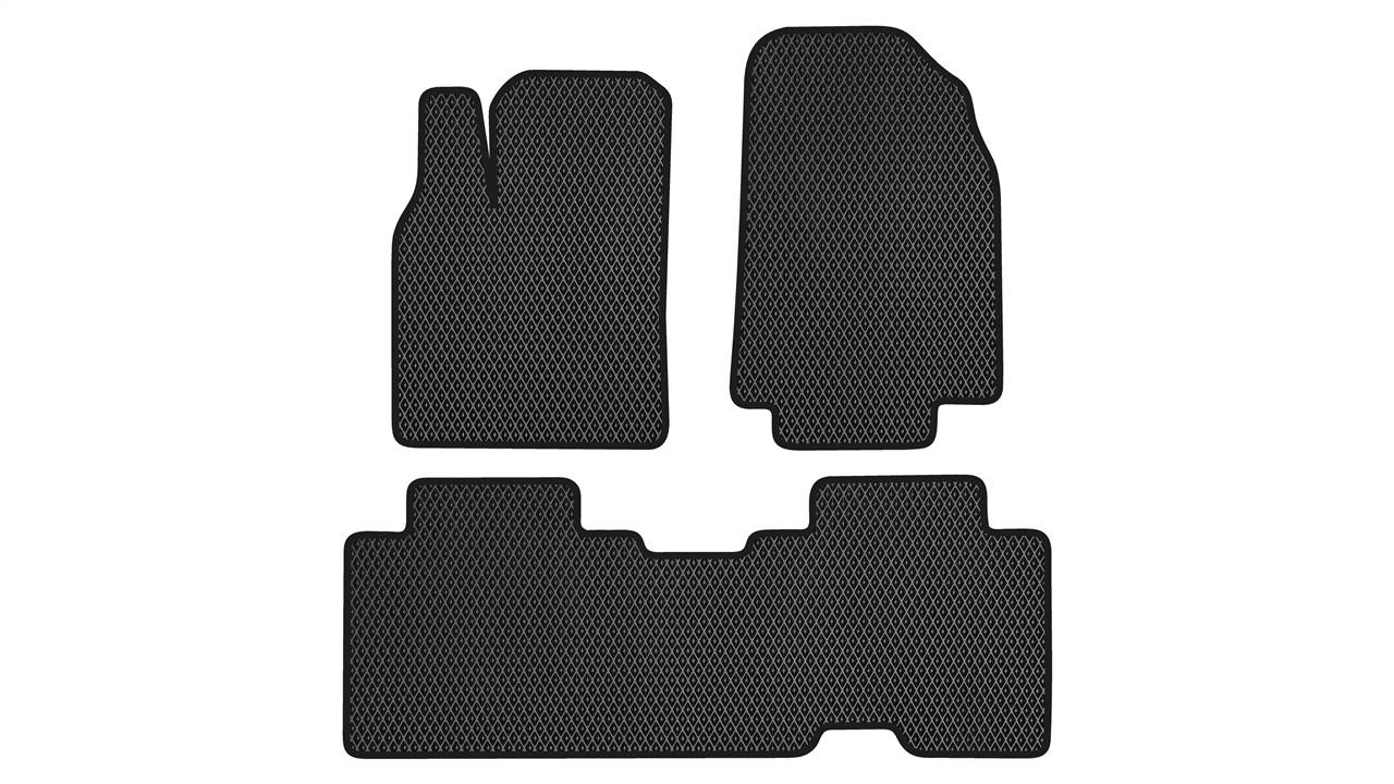 EVAtech MZ11504Z3RBB Floor mats for Mazda CX-9 (2008-2016), schwarz MZ11504Z3RBB