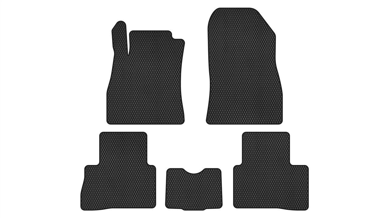EVAtech NS3186CV5RBB Floor mats for Nissan Juke (2010-2019), schwarz NS3186CV5RBB
