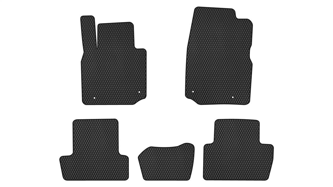 EVAtech MZ1793C5LP4RBB Floor mats for Mazda MX-30 (2019-), black MZ1793C5LP4RBB