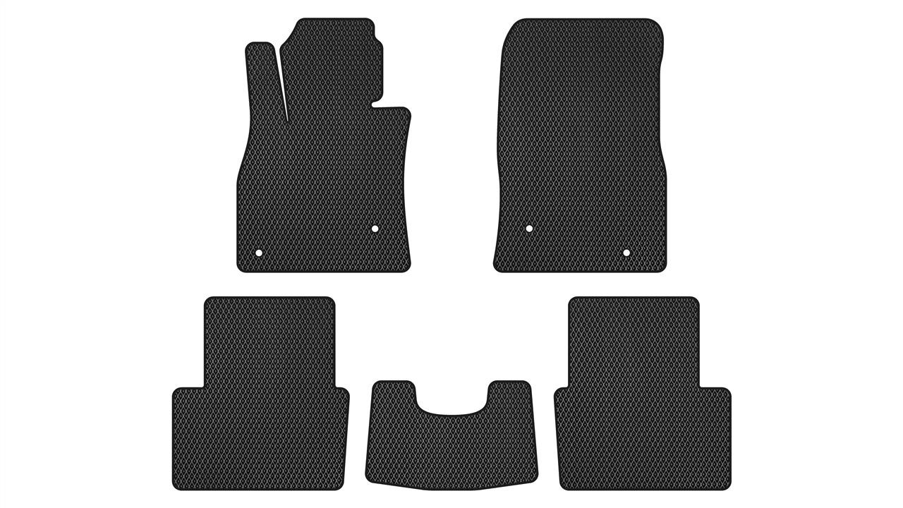 EVAtech MZ3141C5VL4RBB Floor mats for Mazda 3 (2013-2019), black MZ3141C5VL4RBB