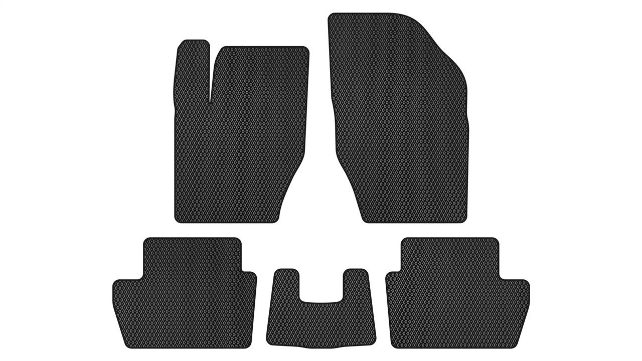 EVAtech PT3301CV5RBB Floor mats for Peugeot 308 CC (2007-2013), schwarz PT3301CV5RBB