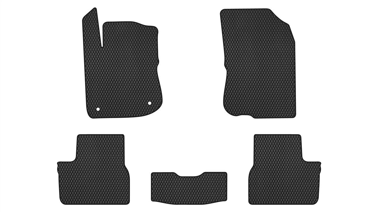 EVAtech PT1707CV5CP2RBB Floor mats for Peugeot 208 (2012-2019), black PT1707CV5CP2RBB