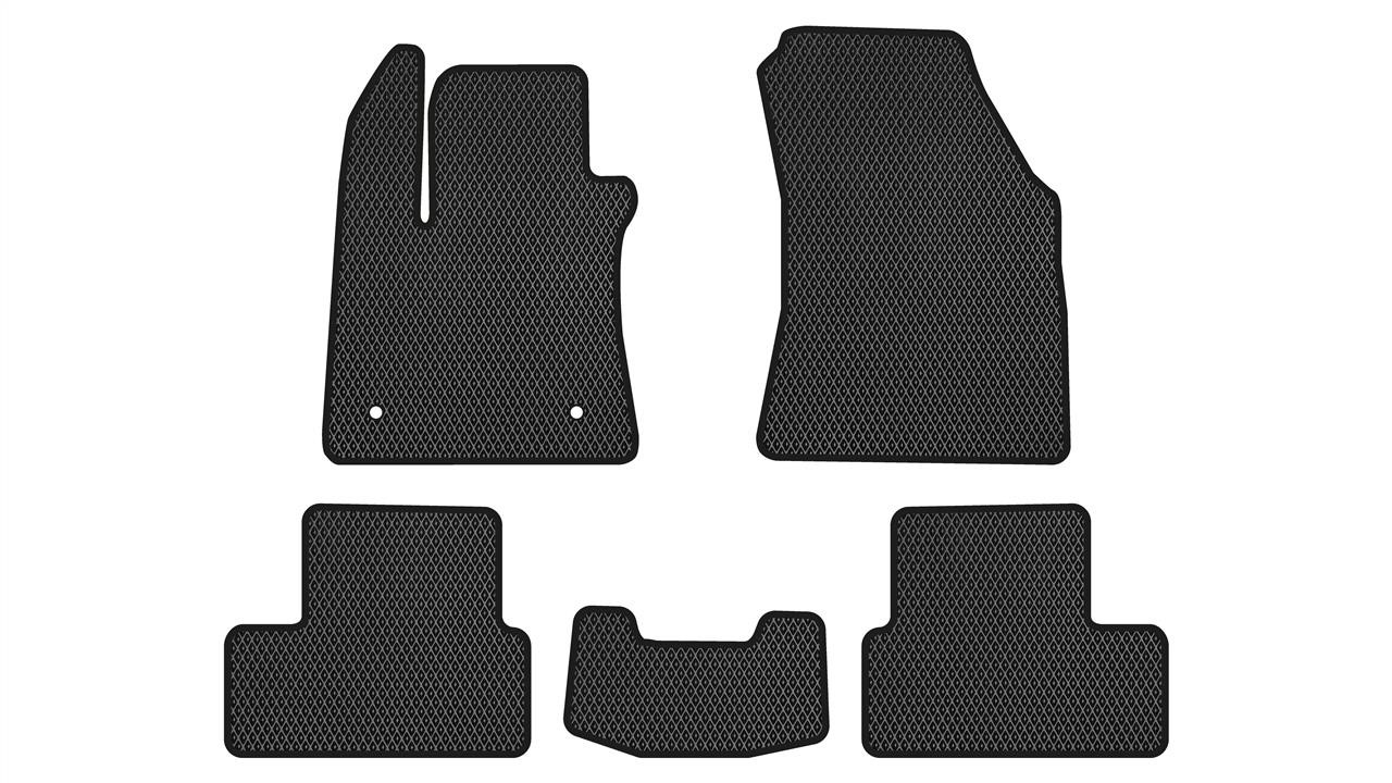 EVAtech RT1925CV5RD2RBB Floor mats for Renault Megane (2015-2021), black RT1925CV5RD2RBB